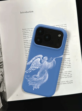 原创小众蓝翼信使iPhone17pro手机壳磁吸16p软壳亮面14半包壳苹果15promax全包磨砂硬壳适用三星s24S25