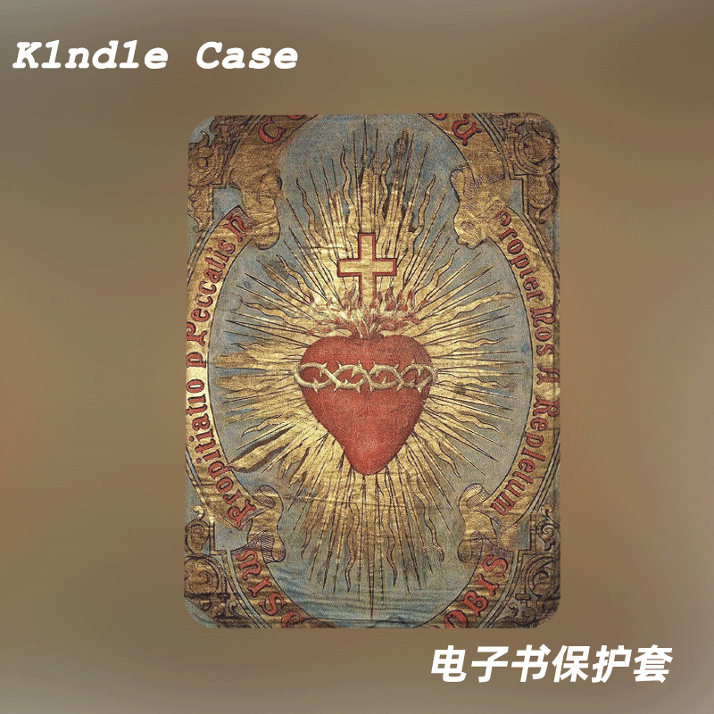 小众复古红心适用kindle7代电子书保护套kpw123软壳958防摔带休眠