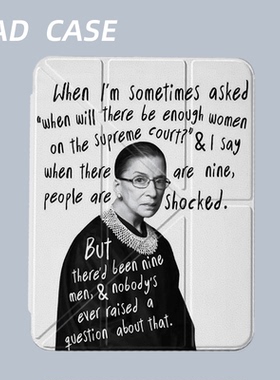 ruth bader ginsburg美国法官金斯伯格iPad11代2025款y折pro11寸适用于苹果Air7三折防弯保护套亚克力mini7