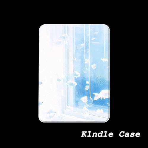 原创清透鱼群KindlePaperwhite6/5/4/3磁吸保护套658青春版拆分支架壳汉王clear6适用neo3掌阅light4休眠