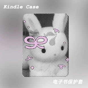 小众像素兔子适用kindle7代电子书保护套kpw123软壳958防摔带休眠