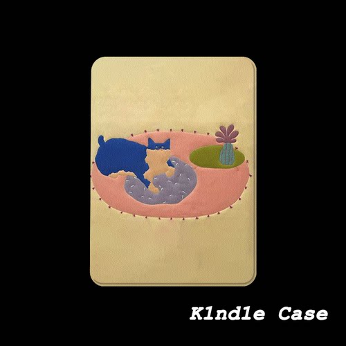 原创蓝猫闲卧KindlePaperwhite6/5/4/3电子书磁吸保护套658青春版拆分汉王clear6适用neo3掌阅light4休眠