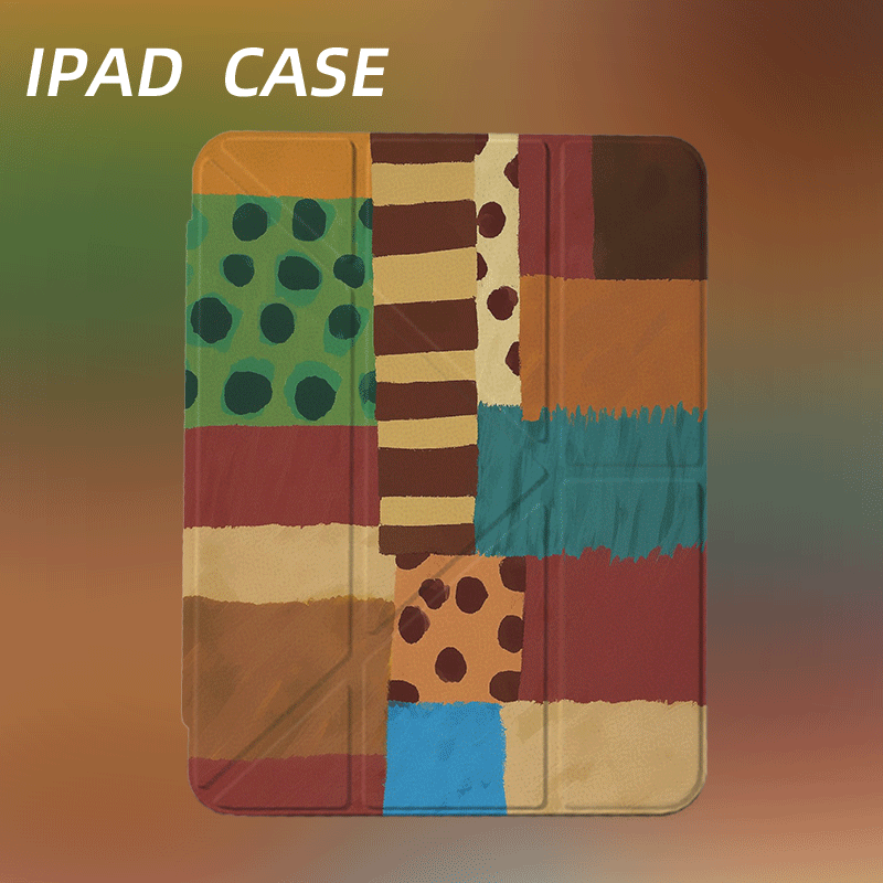 原创小众拼接涂鸦iPad2025新款11代苹果Air7防弯Y折ipad壳三折第9代平板壳11寸Pro亚克力适用mini7带笔槽,3C数码配件,平板电脑保护套/壳,淘宝优惠券,粉丝福利购,淘宝优惠卷