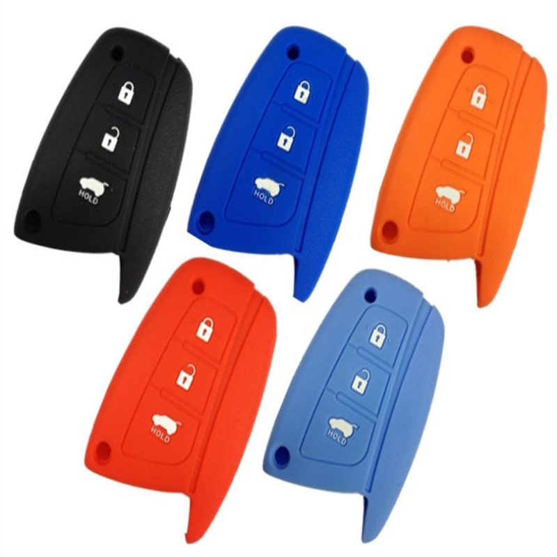 适用于现代全新胜达ix45雅科仕格锐格越捷恩斯硅胶汽车钥匙包套