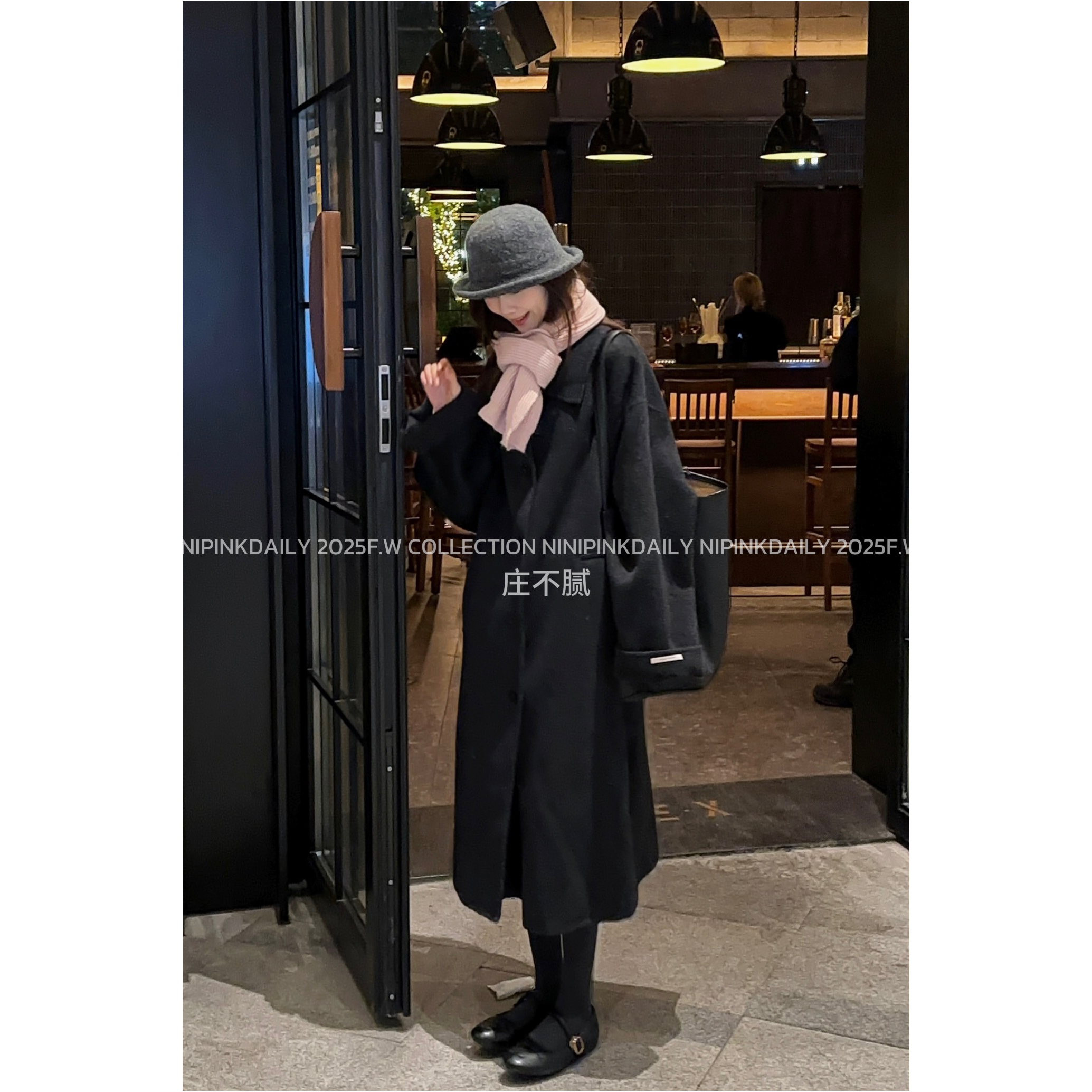 Ninipink自制高级感毛呢大衣