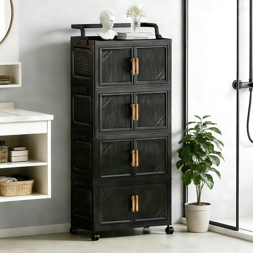 纯黑38/48面宽置物架免安装