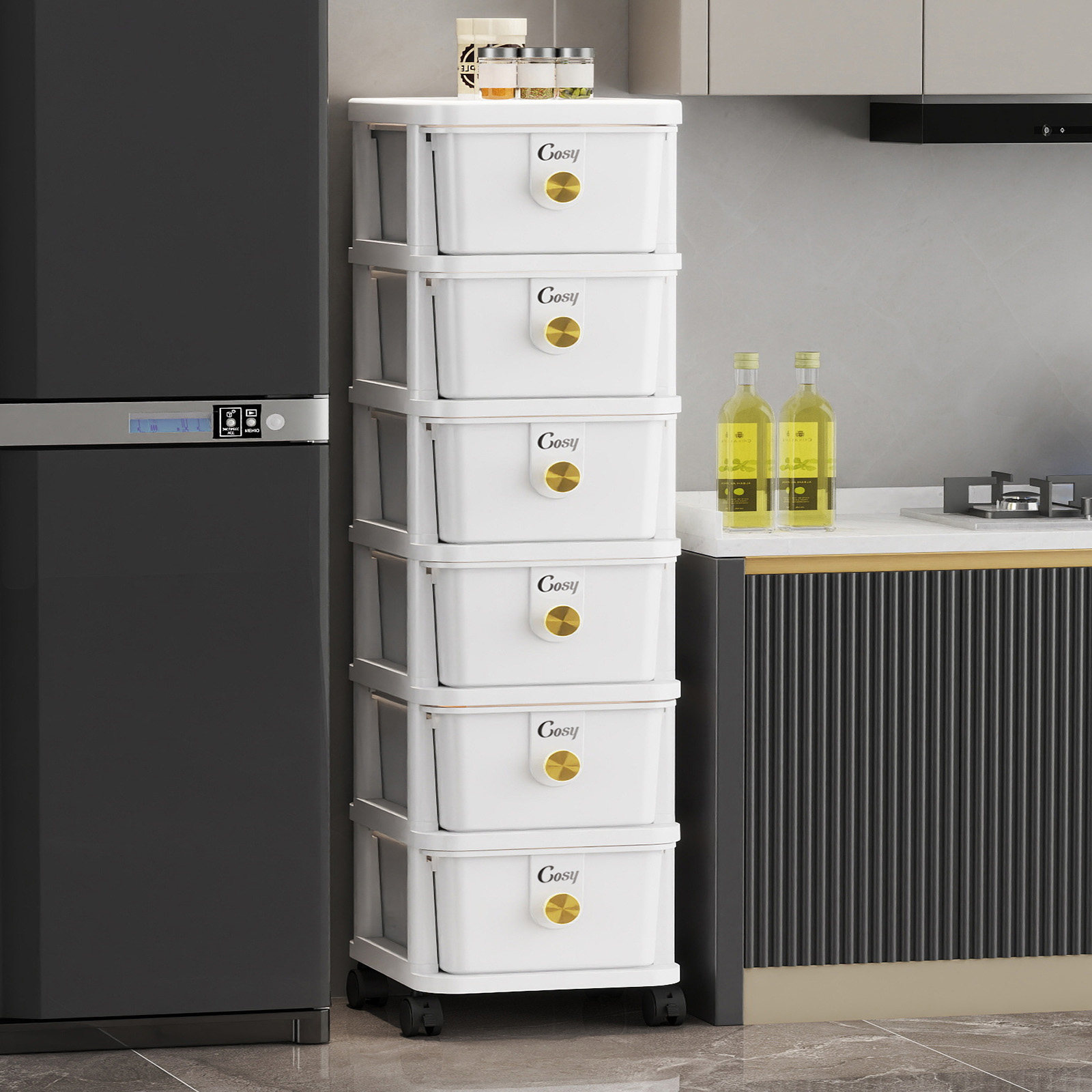 抽屉式收纳柜家用多层可移动零食置物架收纳箱桌下储物柜床头柜子,收纳整理,收纳柜,淘宝优惠券,粉丝福利购,淘宝优惠卷