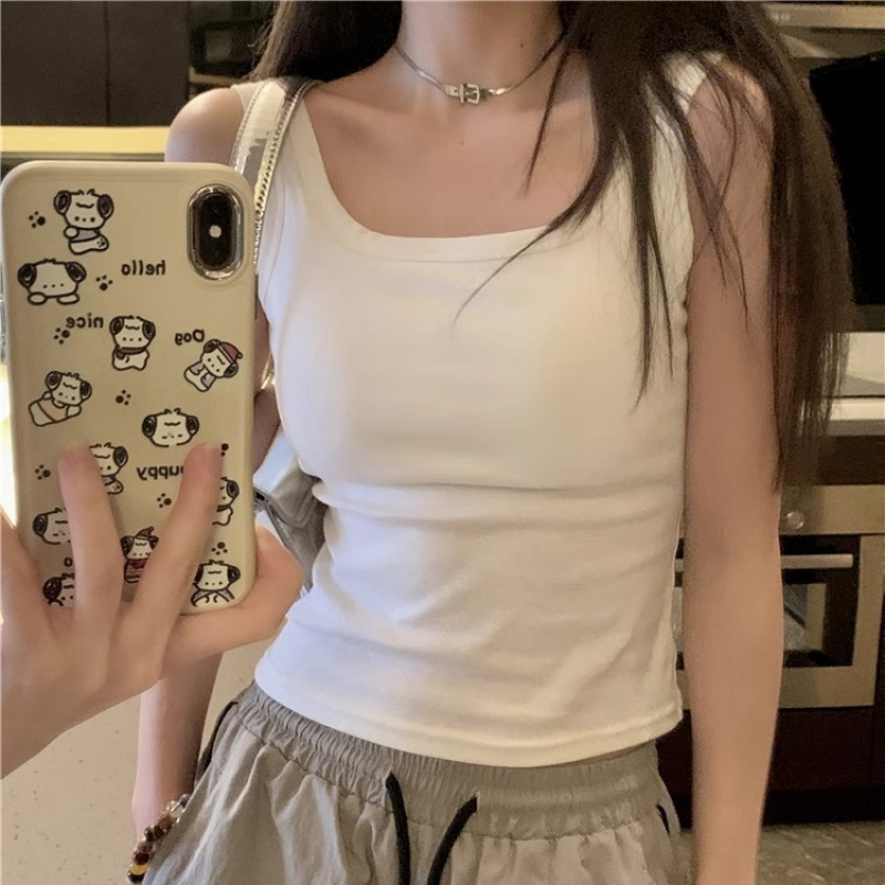 纯欲辣妹风吊带背心女外穿美背带