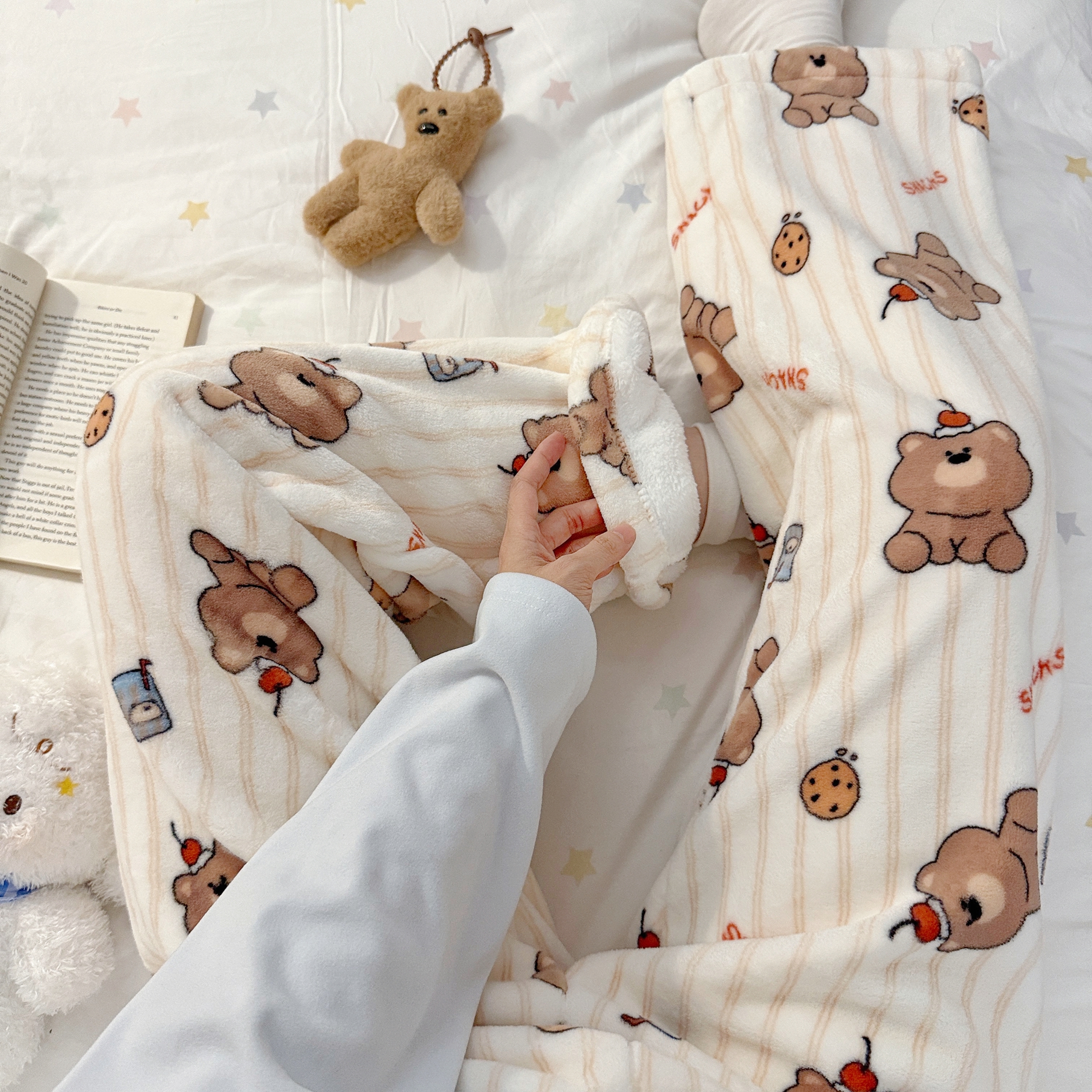 2025新款珊瑚绒加厚保暖睡裤