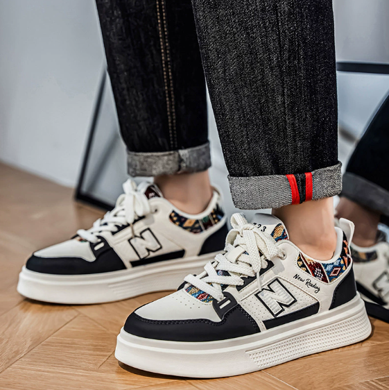 2025秋季男鞋新款春秋酷跑透气小白鞋小众ins休闲运动板鞋,流行男鞋,时尚休闲鞋,淘宝优惠券,粉丝福利购,淘宝优惠卷