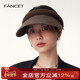 FANCET帽子女冬季 发箍遮阳帽显脸小美拉德色空顶帽防紫外线防晒帽