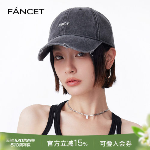 Fancet棒球帽女春夏纯棉遮阳帽