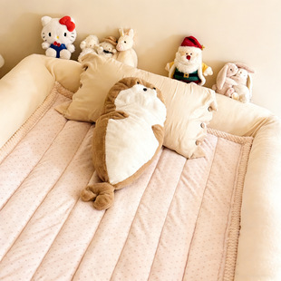 人类狗窝床单A类牛奶绒带边围边床单可拆洗牛奶绒宝宝防掉落床垫