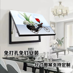 电表箱装饰画新款家用客厅画电表盒电闸箱盖子电表箱免打孔装饰画