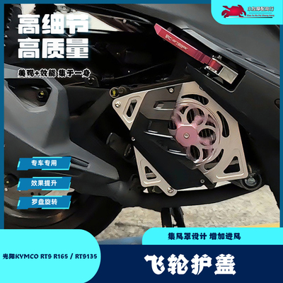 适用于光阳KYMCO RTS R165 RTS135 RTS165改装飞轮护盖 水箱护罩