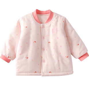 童泰婴儿棉上衣0-4岁小童春秋款外出薄棉外套儿童立领纯棉上衣