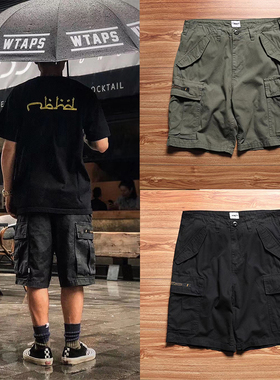 MDNS WTAPS 余文乐潮牌工装短裤男女牛津宽松直筒短裤五分裤ins潮