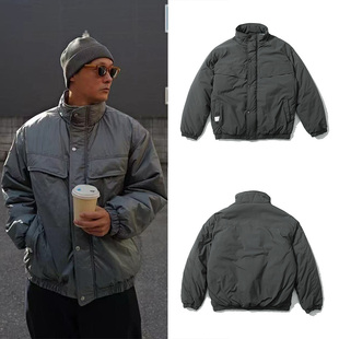 MDNS余文乐同款工装风立领棉服男女宽松休闲百搭保暖棉衣青年外套