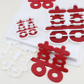 河马泥塘订婚结婚蛋糕翻糖切模各种喜字翻糖婚礼蛋糕烘焙装 饰模具