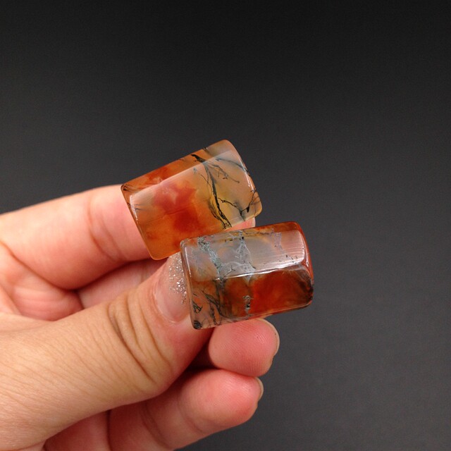 JAPAN SHIZUOKA AGATE G TONE CUFFLINKS CUFFLINKS CUFFLINKS MENS CUFFLINKS CARAMEL COLOR JELLY AGATE