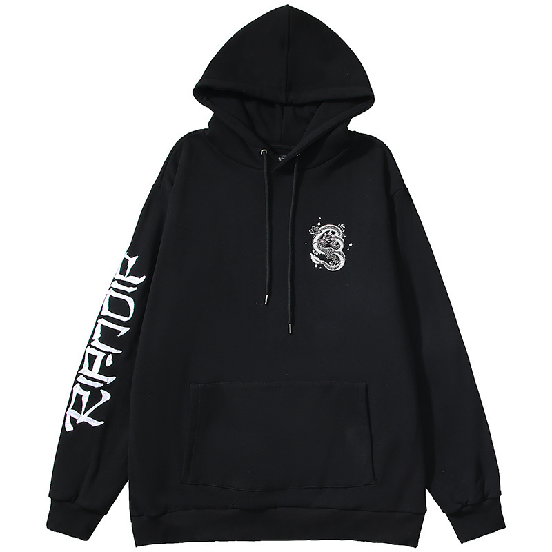 美国RIPNDIP龙刺绣情侣卫衣