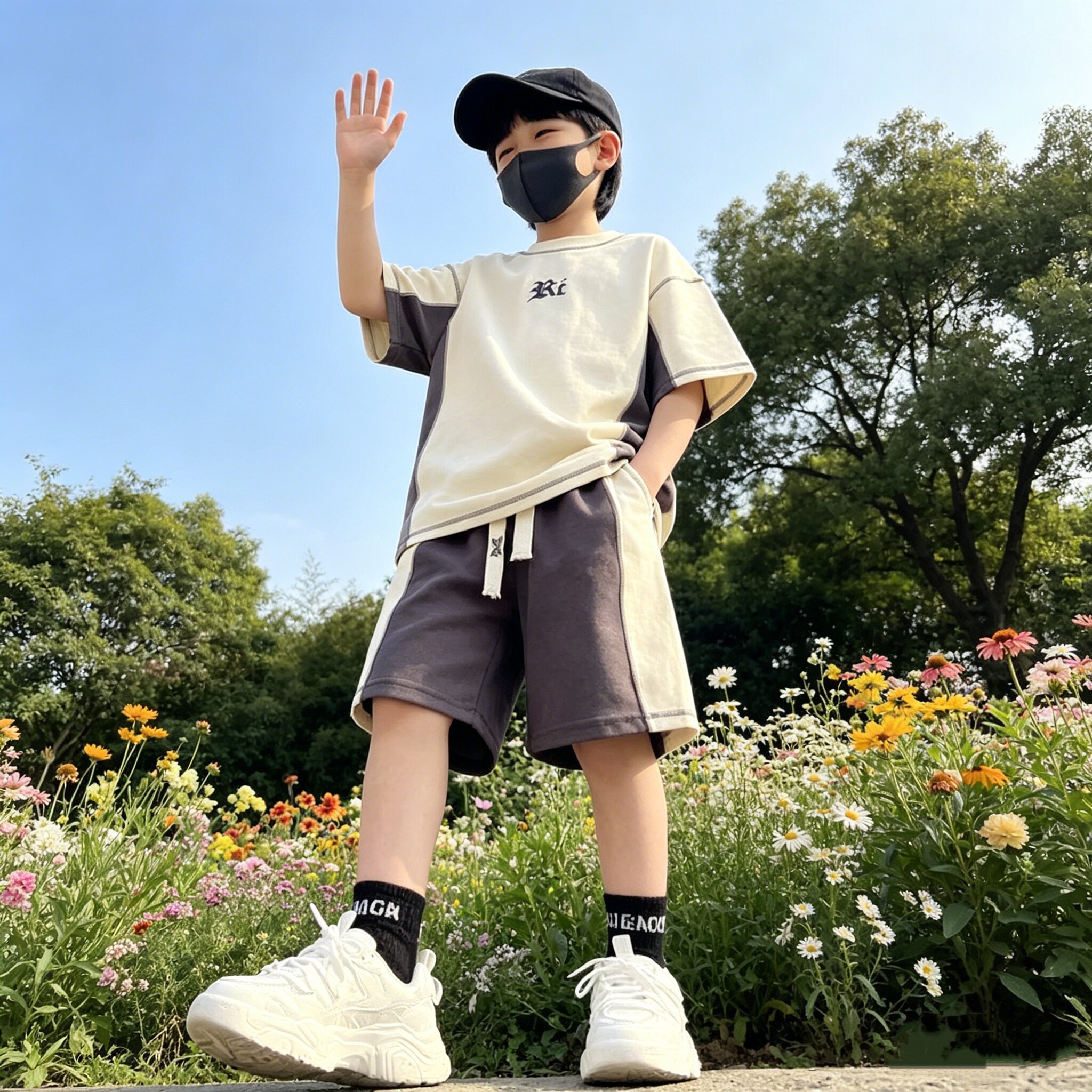 5夏装4男童6休闲短袖短裤两件套7中大童8小男孩9岁薄款运动装衣服