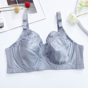 大胸显小内衣女超薄款缩胸防下垂全罩杯文胸防凸点光面大码胸罩