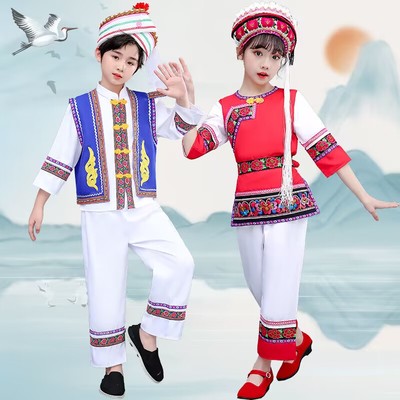 民族风民族舞蹈服3月3演出服白族