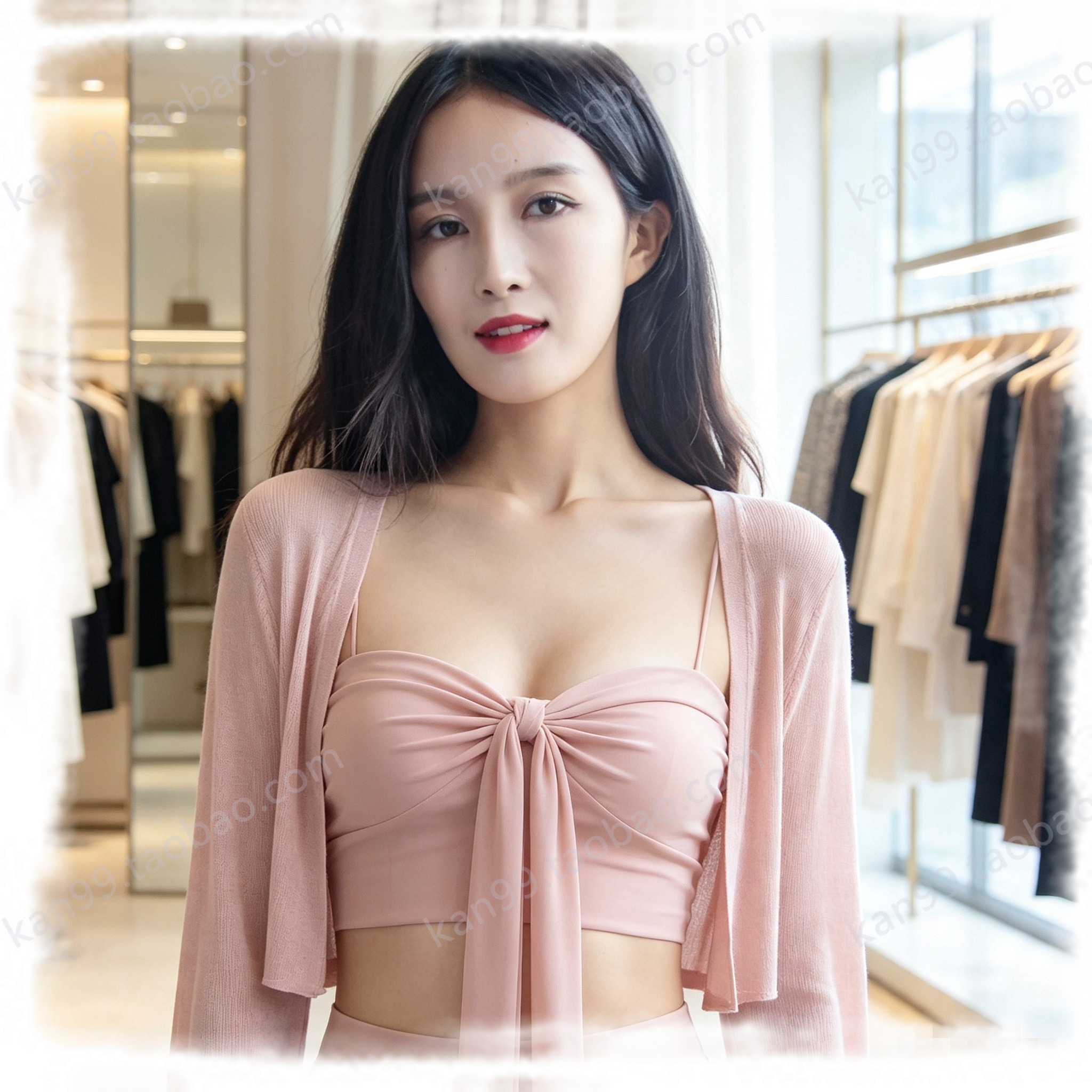 中国模特艺术摄影连衣裙性感纯欲模特合集写真海报印制G1259