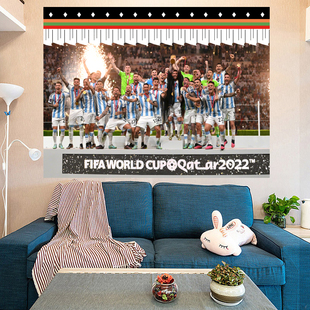 藏式球星内马尔c罗梅西背景布ins挂布足球明星学生宿舍床头装饰布