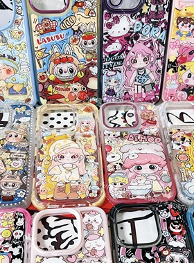 滴胶手机壳背卡朵拉DORA噶子zsiga星星人安卓苹果定制手绘17/16