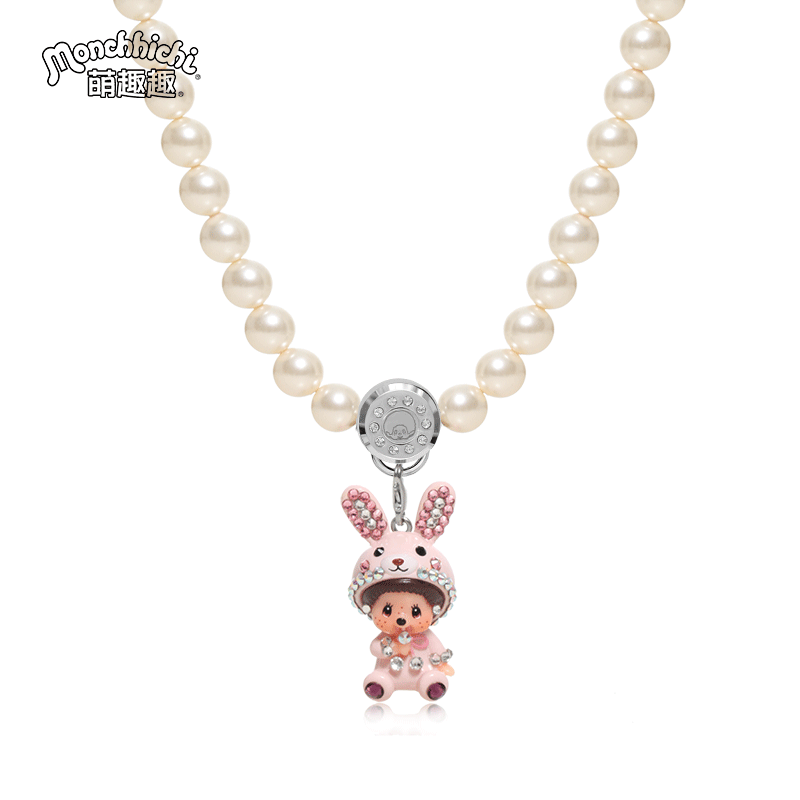 萌趣日韩甜美珍珠锁骨链