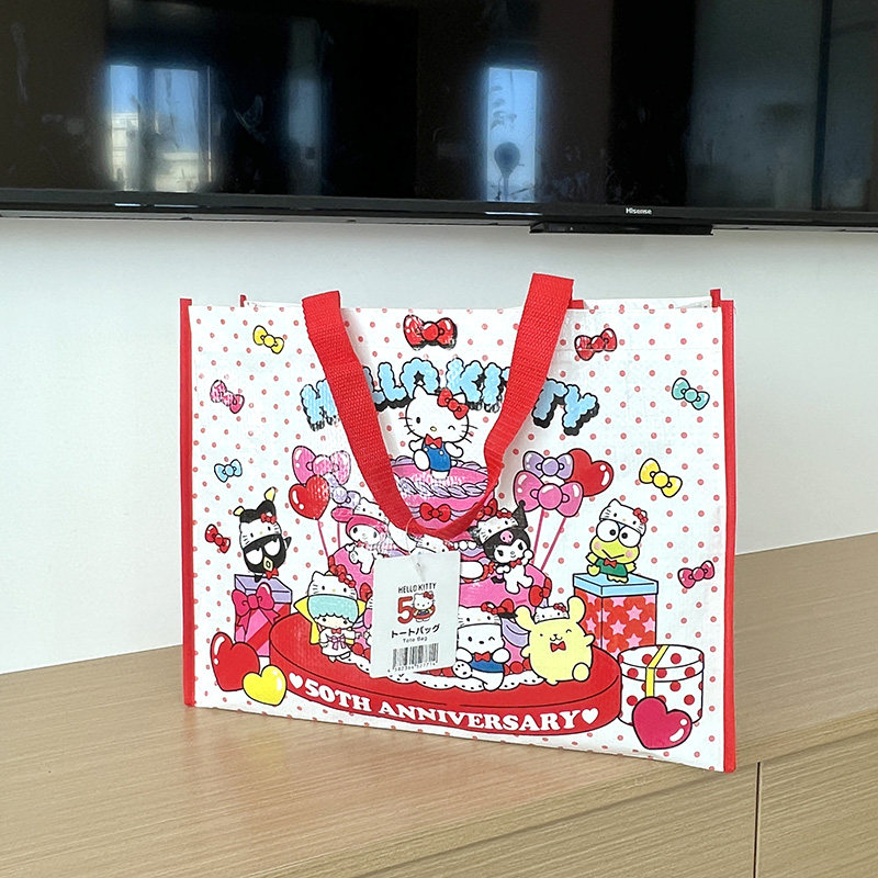 三丽鸥日本购物袋环保袋手提收纳袋买菜超市购物袋子HelloKitty50