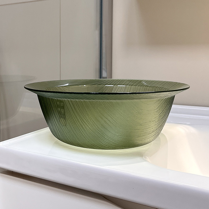建厦脸盆透明立体纹理