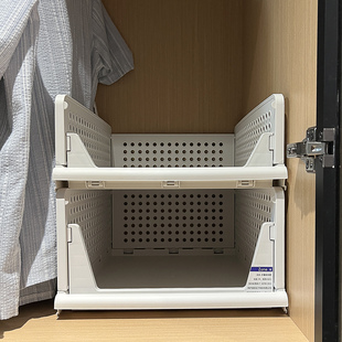 塑料折叠抽屉收纳箱衣柜衣服收纳筐抽拉式整理框宽34 宽39 深43