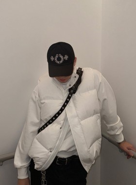 韩国代购直播男女福利秒杀AVEC百货级高奢鸭绒羽绒服蓬松马甲外套