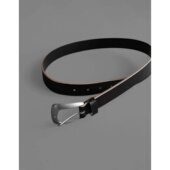 MRDONG韩国代购 百搭款 男装 简约复古磨砂牛皮针扣腰带重工做旧风格