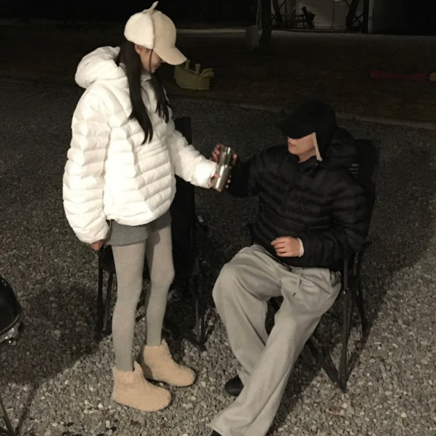 MRDONG韩国代购男女半开拉链连帽排骨纹轻量宽松套头卫衣棉服外套