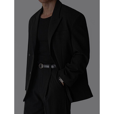 韩国代购设计宽松垂感西装外套