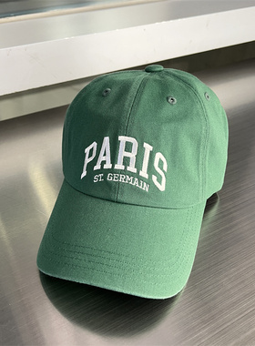韩国代购男女款直播强推帽型不输潮牌刺绣PARIS轻薄棒球帽鸭舌帽