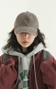 男女four washed 韩国代购 season 水洗潮流鸭舌帽 cotton cap四季