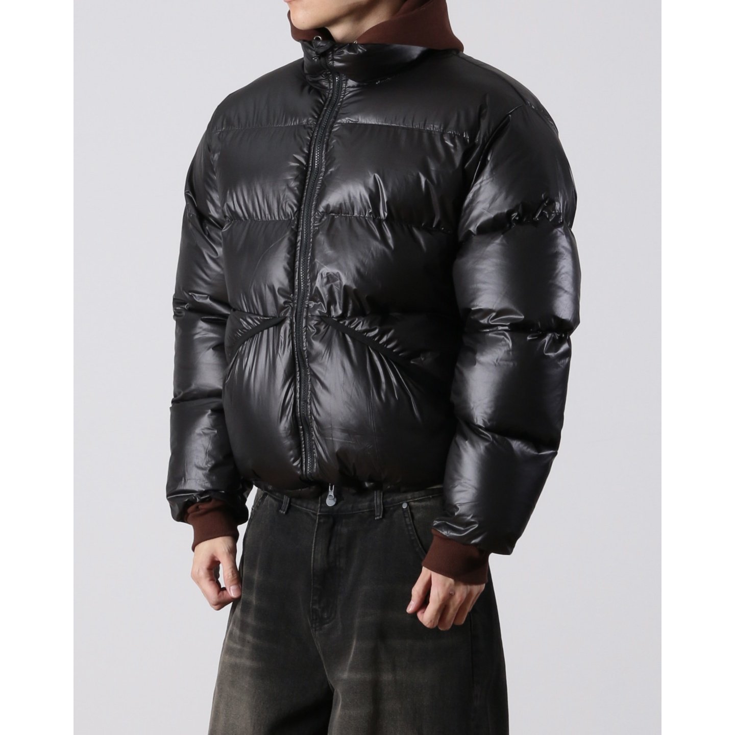 MRDONG韩国代购男装立体弧线口袋抽绳收腰短款棉服外套轻量设计师,男装,棉衣,淘宝优惠券,粉丝福利购,淘宝优惠卷