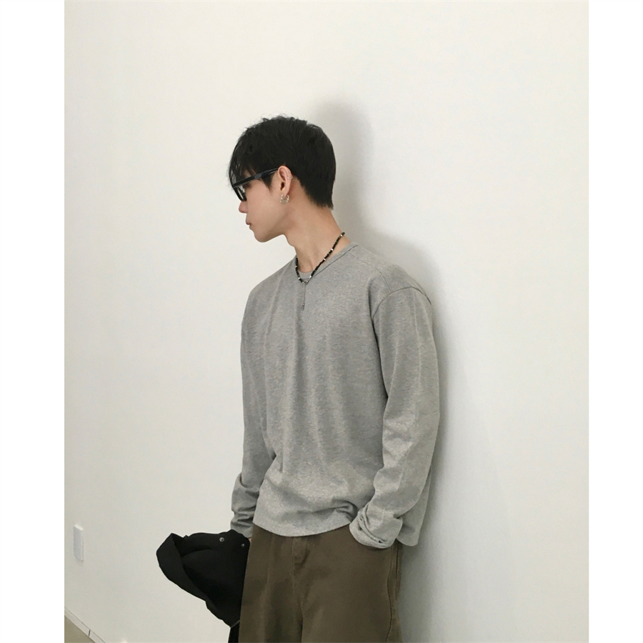 韩国男装基础款百搭纯棉打底T恤