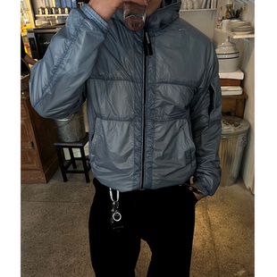 MRDONG韩国代购东大门男装微光面料连帽工装口袋轻盈棉服外套