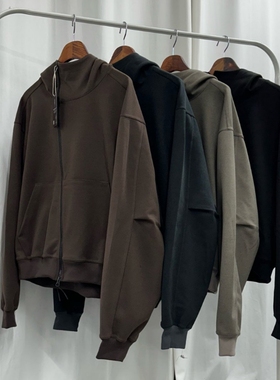 MRDONG韩国代购男装MODEN城市机能宽松连帽拉链外套潮流冬卫衣