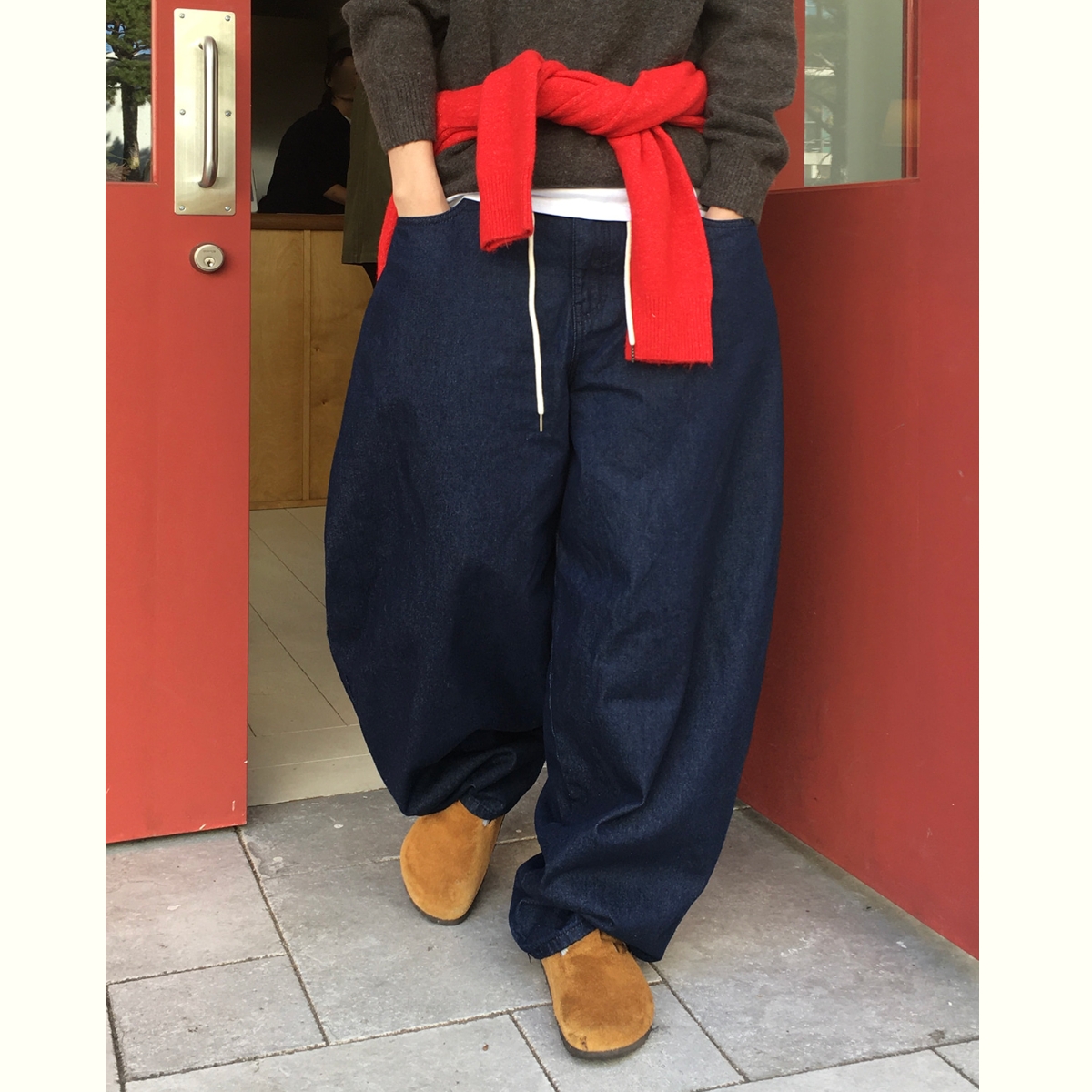 韩国男装复古丹宁原色街头牛仔裤