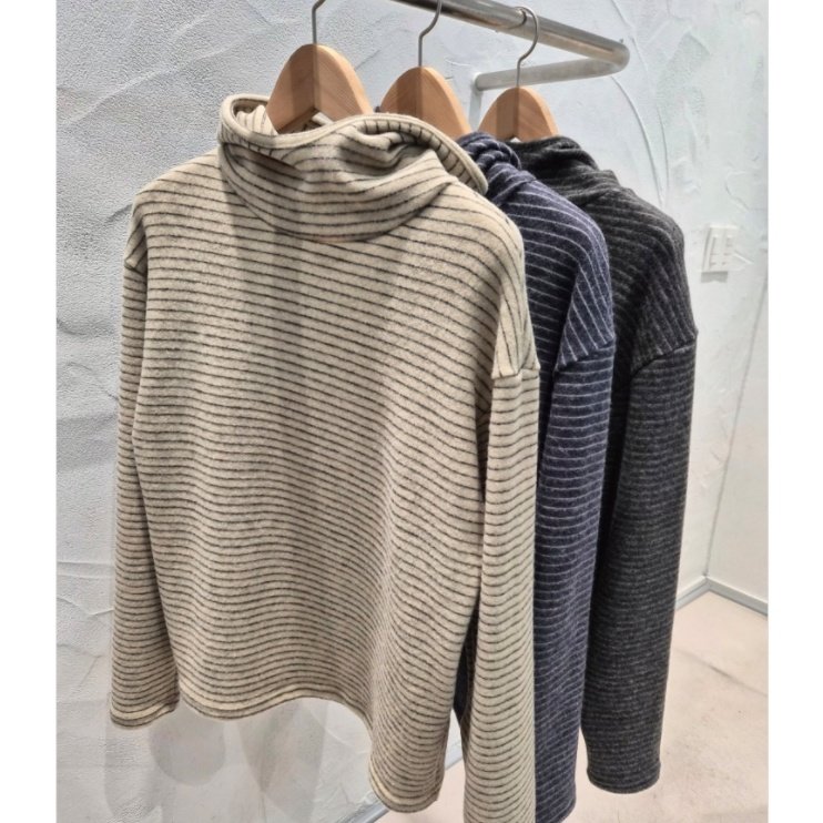 MRDONG韩国代购男装连帽针织抓绒条纹小众气质设计师套头卫衣T恤,男装,卫衣,淘宝优惠券,粉丝福利购,淘宝优惠卷