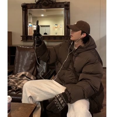 韩国代购蓬松保暖短款面包棉服