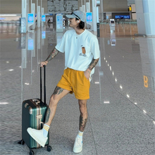 MRDONG韩国男装代购百搭7色夏季OOTD棉质舒适宽松松紧腰休闲短裤