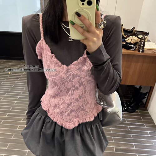 2026秋季T恤背心套装女
